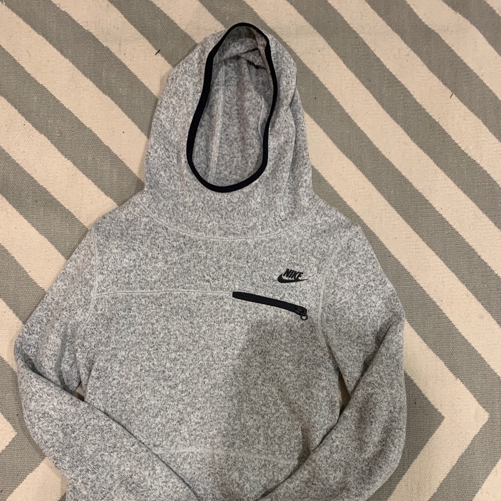 Nike Light Grey Wool Hoodie